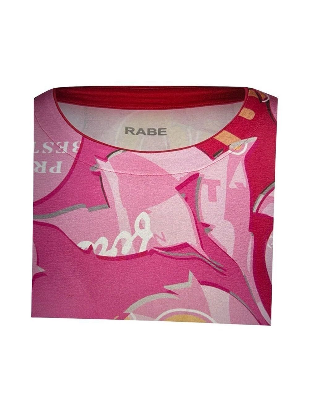 Rabe Magenta Floral Print Top. - Picture 9 of 9